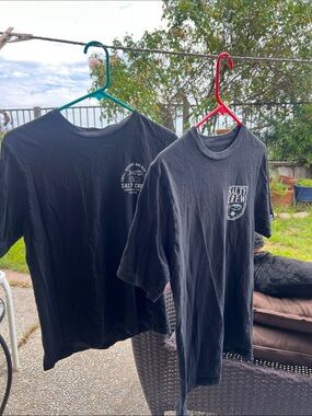 Salty Crew Black Short-Sleeve Graphic Tees Duo